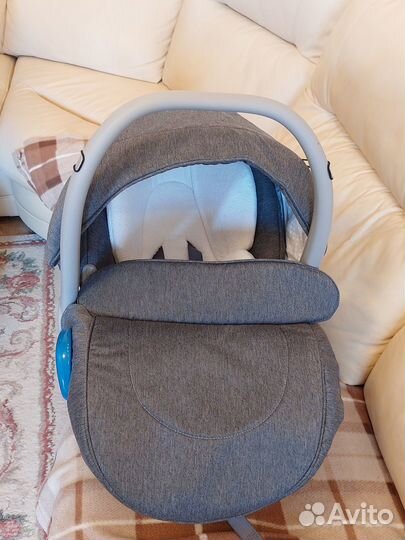 Детская коляска 3 в 1 Адамекс монте карбон