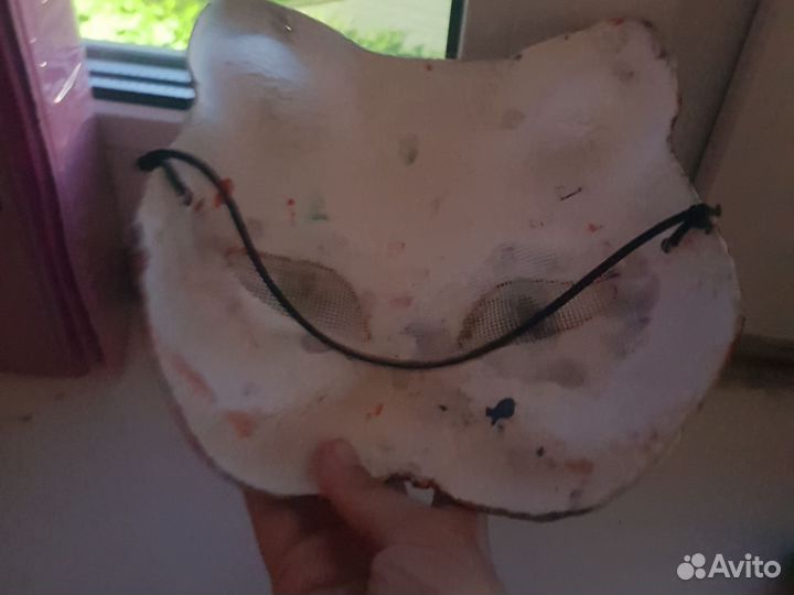 Маска для квадробики черная кошки