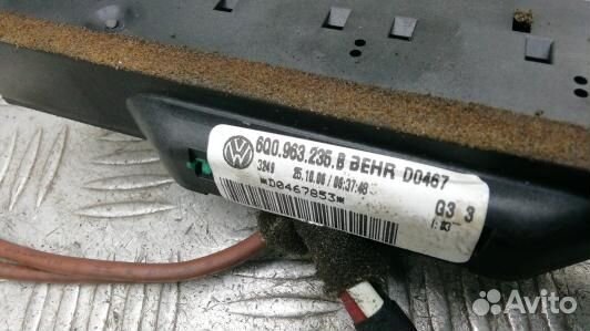 Электрический радиатор отопителя (тэн) volkswagen