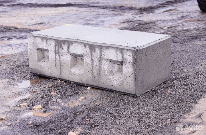 Бетонные блоки. Фундаментные блоки