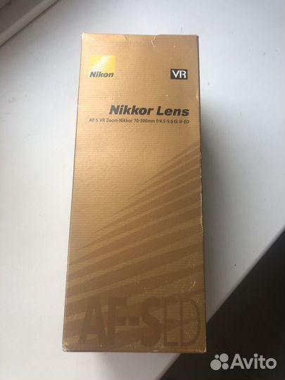 Объектив nikon AF-S VR Zoom-Nikkor 70-300 mm
