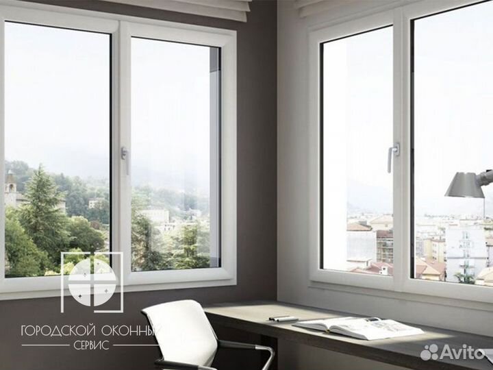 Трехстворчатые окна