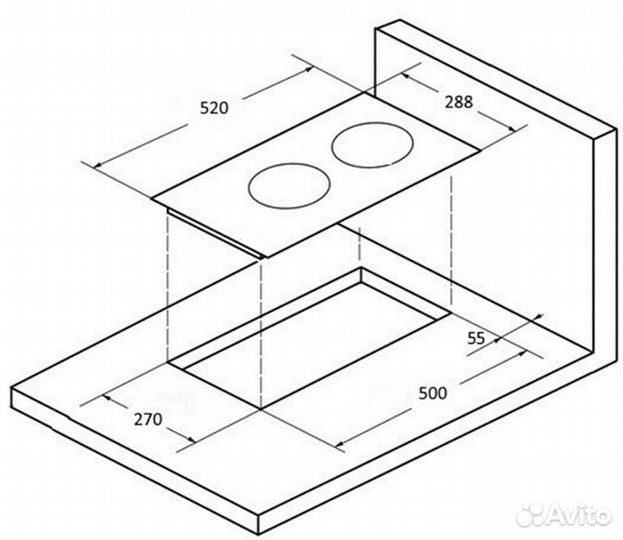 Домино электрическая варочная поверхность Monsher