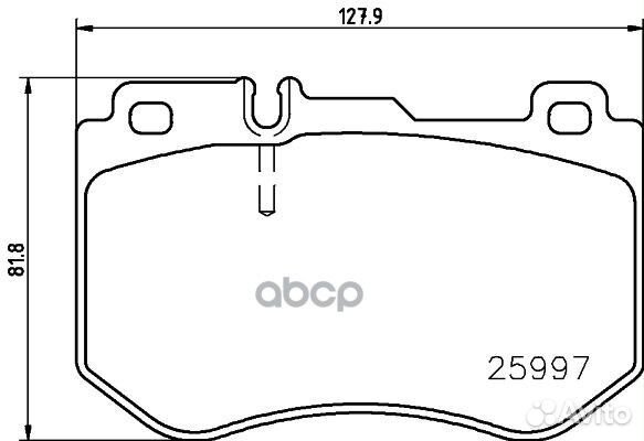 Колодки тормозные дисковые перед P50123 Brembo