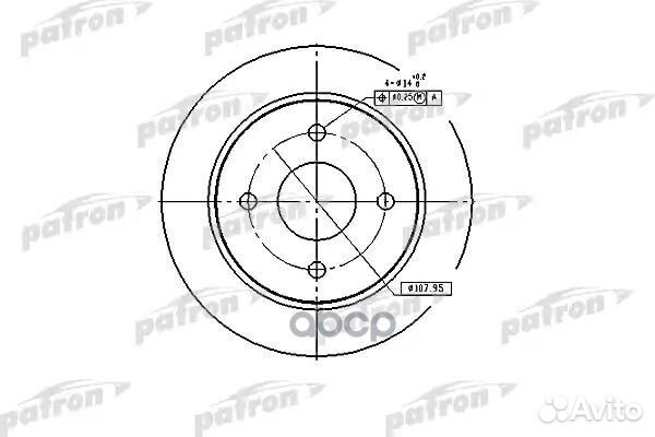 Диск тормозной задн ford: focus 98-04, focus се