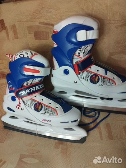 Коньки раздвижные хоккейные детские Kreiss 38-41
