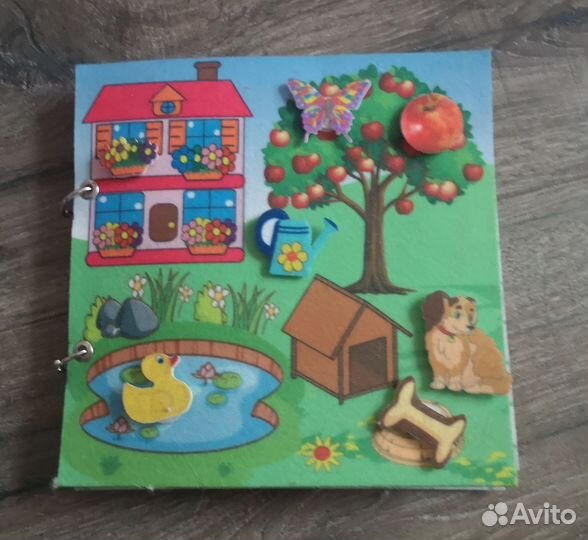 Книга-домик для куклы из фетра (фетровый домик)