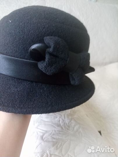 Шляпа женская черная