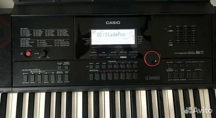 Синтезатор Casio CT-X3000