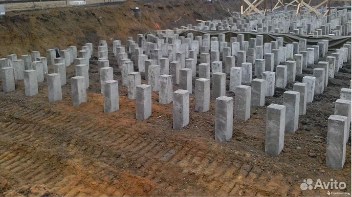 Свайный фундамент/Забить сваи/жб сваи