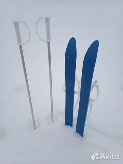 Лыжи детские пластмассовые