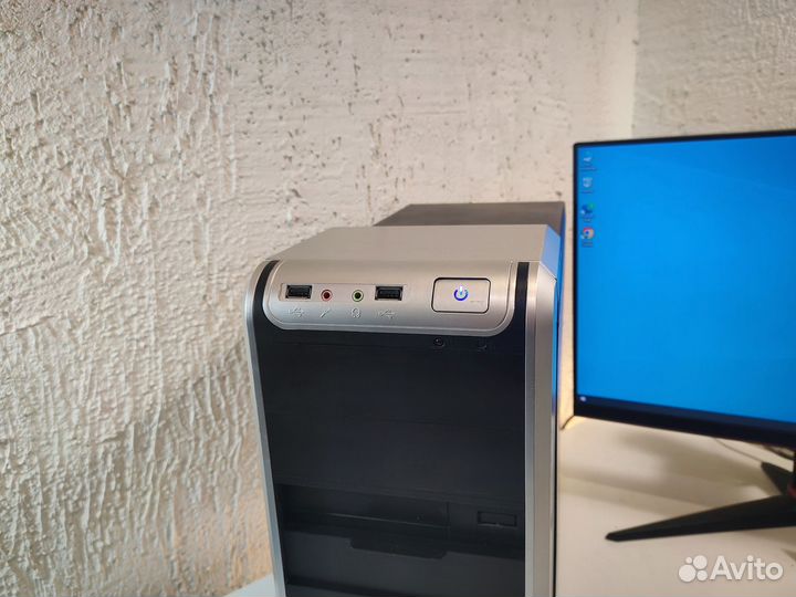 Офисный Пк: Intel Core i3 10100F, DDR4 8GB, SSD
