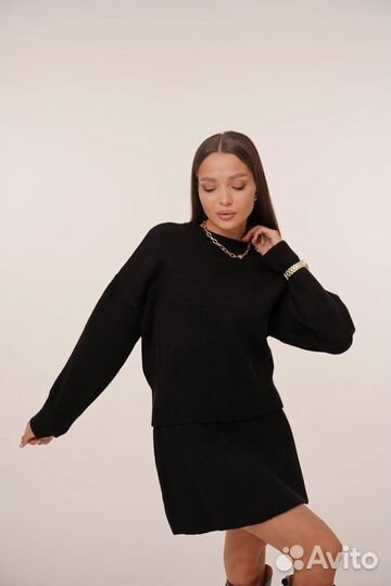 Костюм женский теплый трикотажный