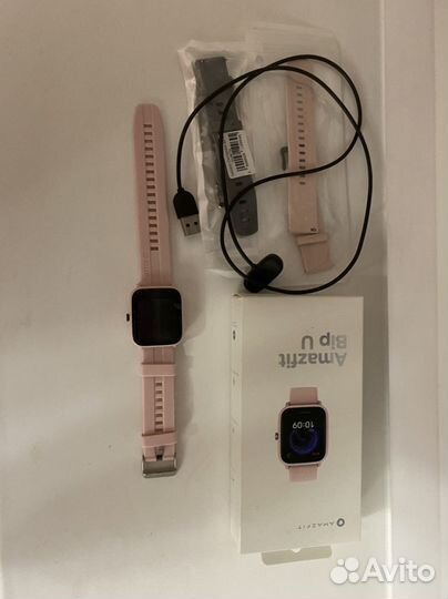 Продам часы amazfit bip u в розовом цвете
