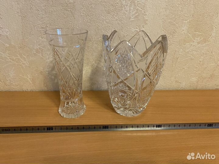 Вазы для цветов хрустальные СССР