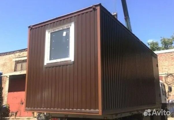 Бытовка строительная прорабская бк-16, размер 6х2