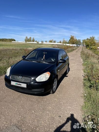 Hyundai Verna 1.4 МТ, 2008, 192 792 км