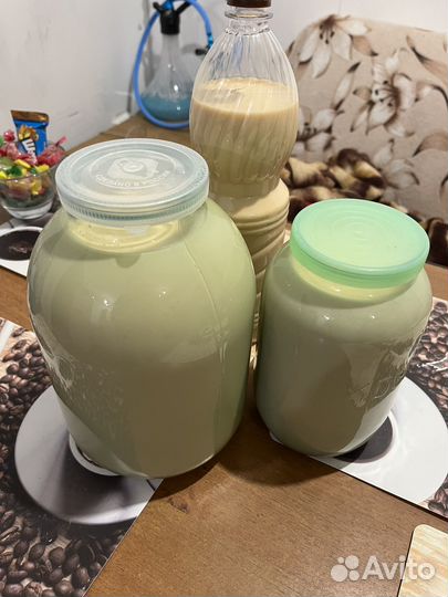Домашнее молоко, топленое молоко, масло