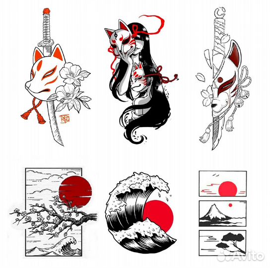 Модель на тату аниме/япония