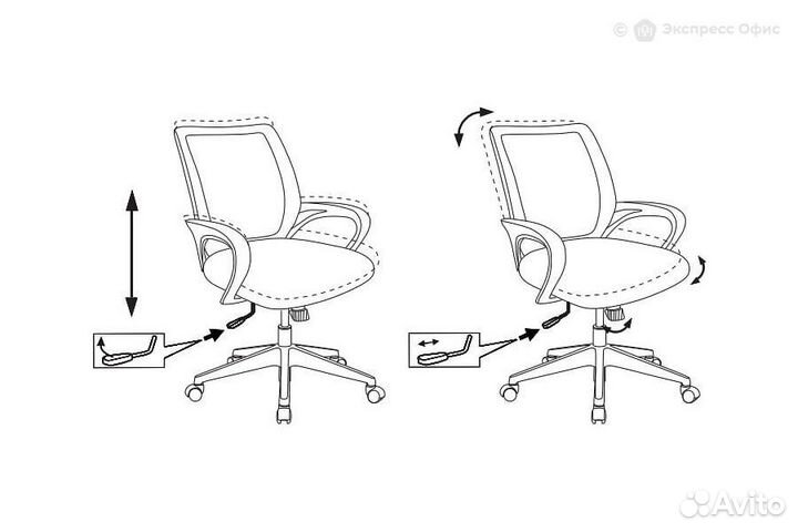 Кресло офисное Бюрократ CH-695N/OR/TW-11