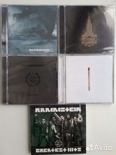 CD диски Rammstein, Korn, Muse, Papa Roach