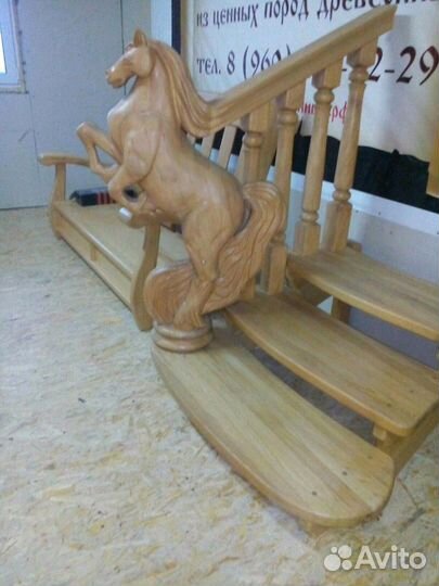 Лестница дубовая