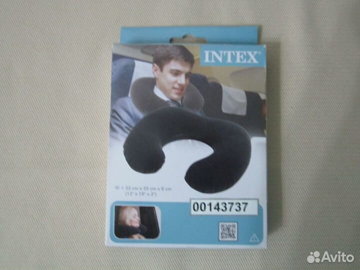Надувная подушка для шеи intex