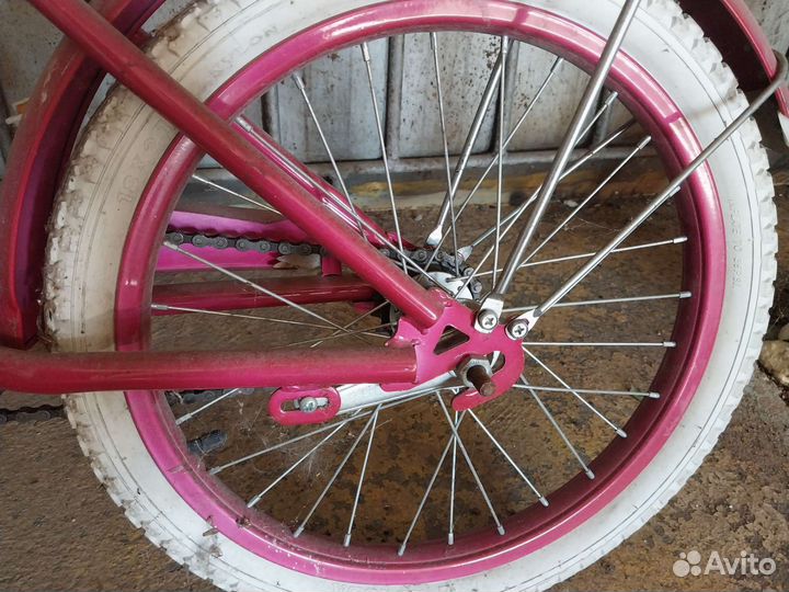 Детский велосипед бу 16 для девочки