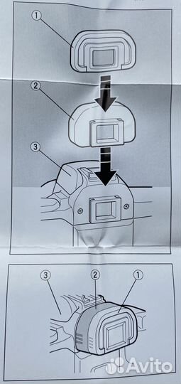 Наглазник экстендер окуляра Canon EP-EX15 / 15II