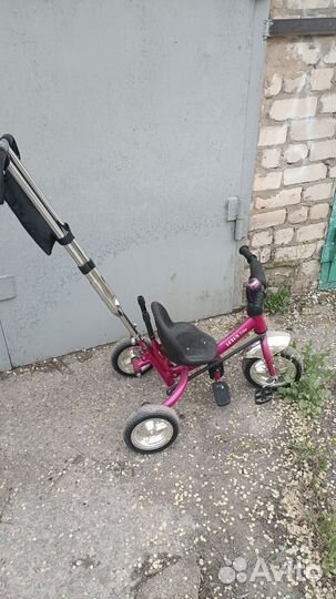 Детский велосипед с ручкой бу