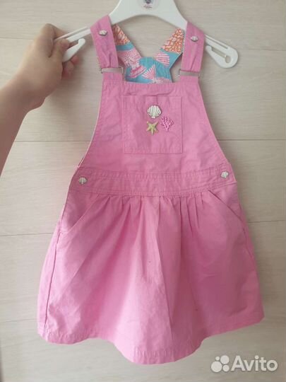 Джинсовый сарафан комбинезон детский 98