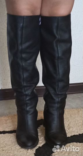 Сапоги женские кожа