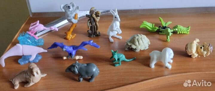 Игрушки из киндера животные