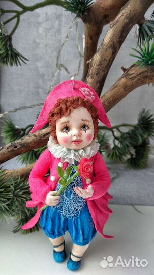 Елочные игрушки из ваты. Бамбина