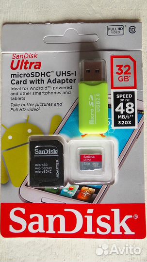 Карта памяти микро SD 8 Гб 16 гб 32 гб 64 гб
