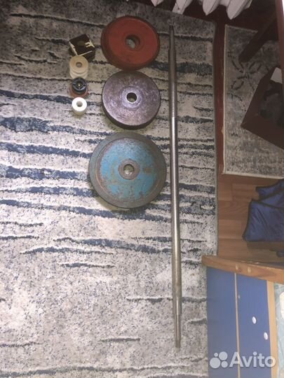 Штанга с блинами