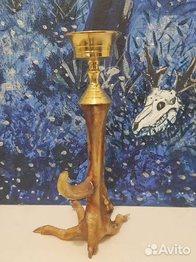 Подсвечник из лапы петуха