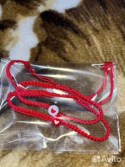 Парные браслеты красная нить