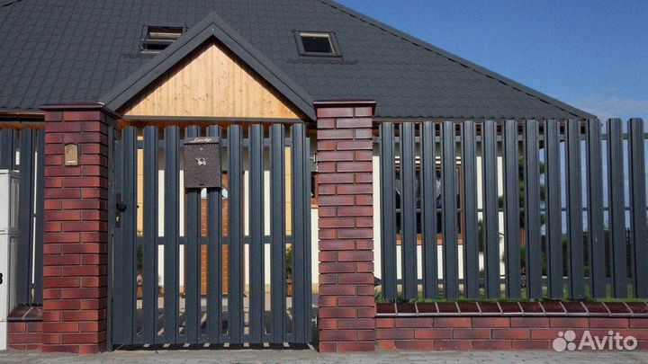 Евроштакетник забор от производителя