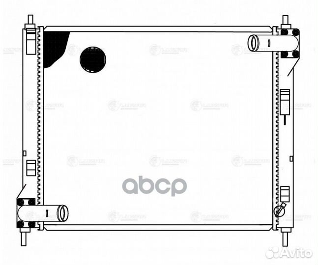 Радиатор nissan juke 10- охлаждения