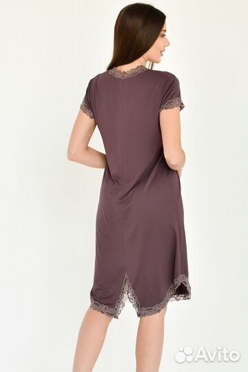 Оптом. Сорочка Одри - коричневый