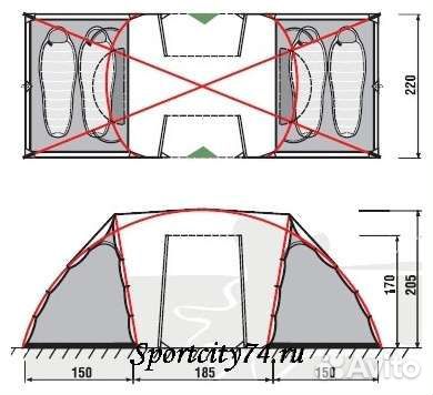 Палатка Green Land Weekend 4