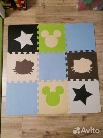 Мягкий коврик-пазл новый