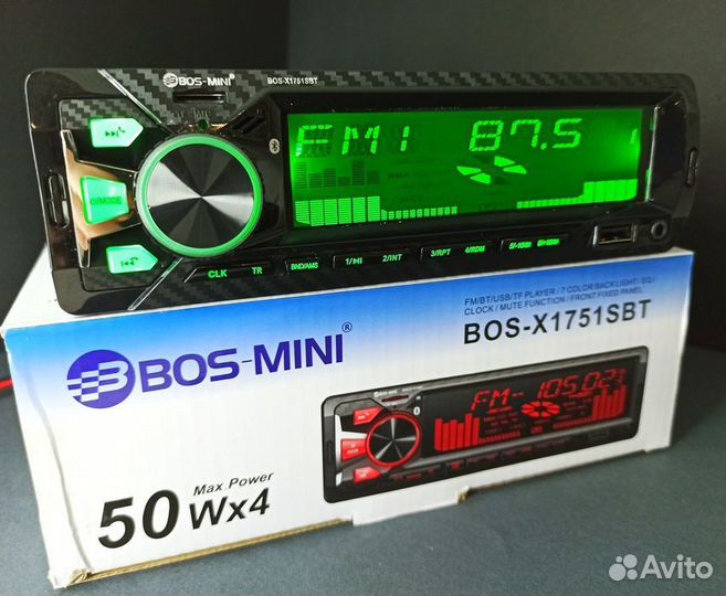 Автомагнитола BOS mini 1751 Магнитола в авто
