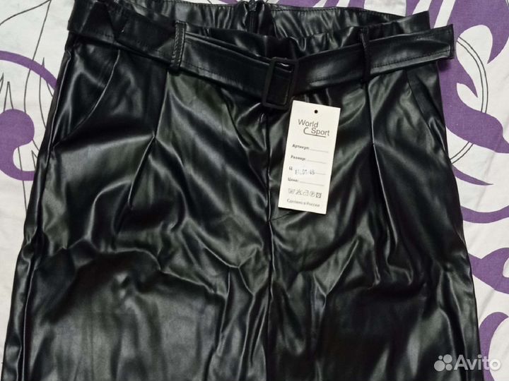 Кожаные шорты новые, 42-46