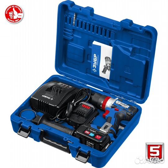 Шуруповерт зубр DBS-201-42 (для лунок, рыбалка)