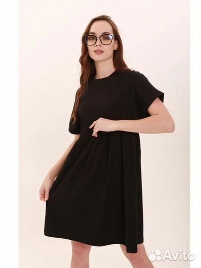 Черное базовое платье можно для беременных