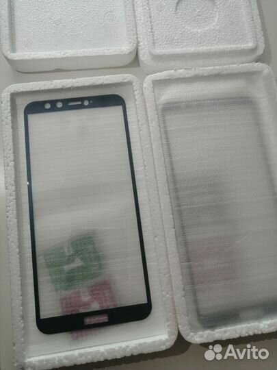 Защитное стекло на honor 9 lite cерое