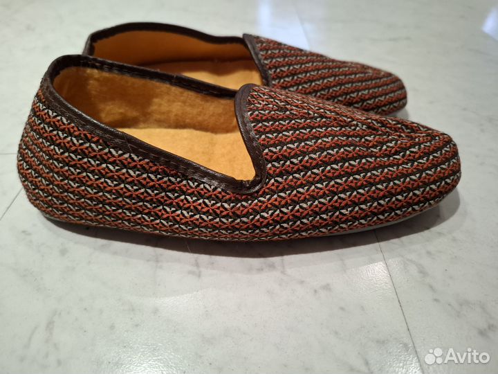 Тапочки туфли женские ГДР СССР р23,5.Тапки винтаж