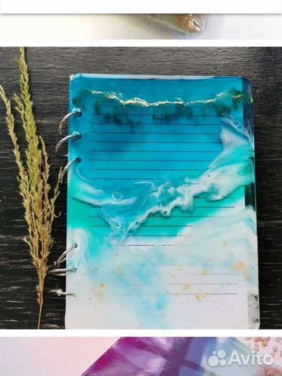 Мастер-класс создание блокнота эпоксидной смолой